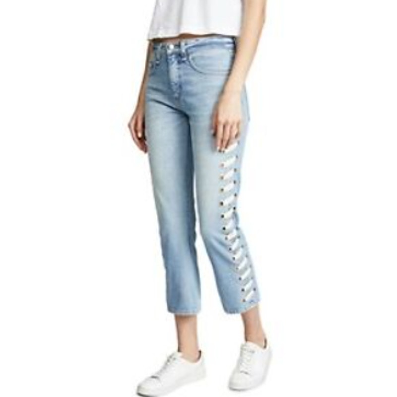 Veronica Beard Ines Jeans Demin 10.75” Girlfriend Surfside Women's Size 29